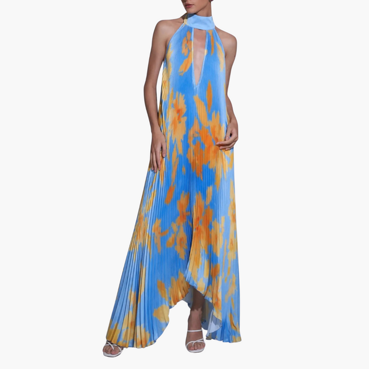 Plisseekleid für Damen – Sommerlich, mit Blumenmuster