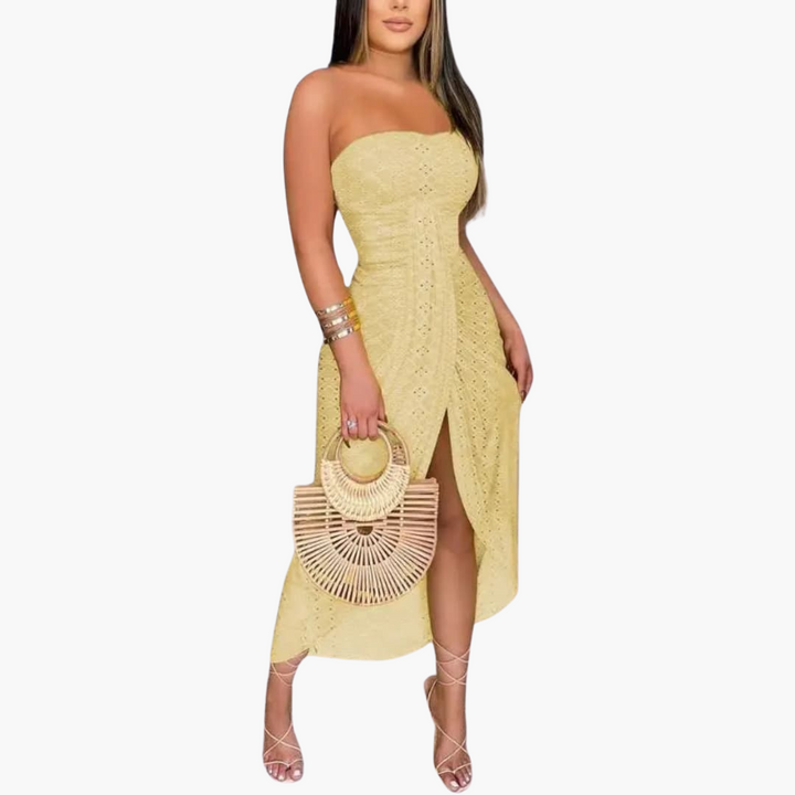 Besticktes Midikleid für Damen – Elegantes Sommerkleid