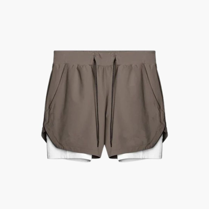 Herren Sportshorts mit Innenshorts und elastischem Bund