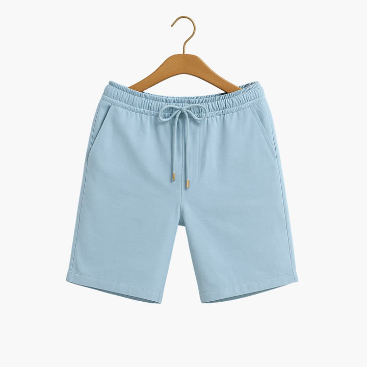 Herren Leinen Sommer Shorts mit Kordelzug und Taschen