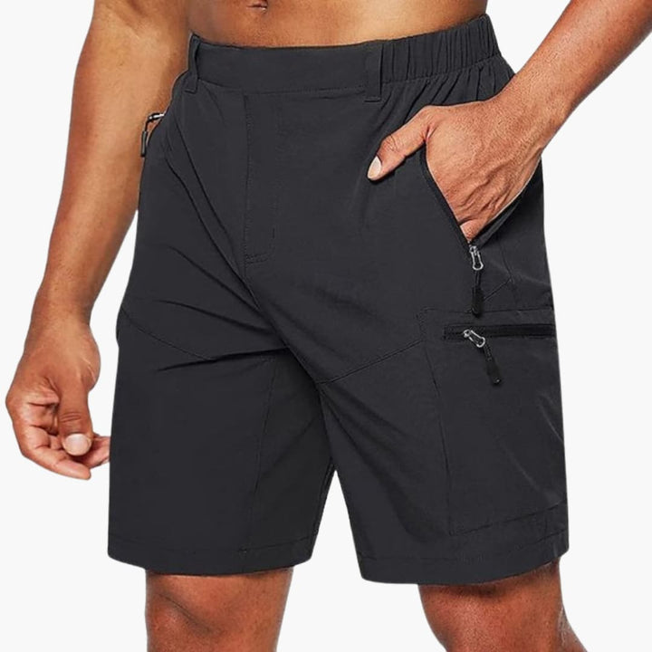 Herren Cargo Shorts mit Reißverschlusstaschen und Ripstop-Gewebe