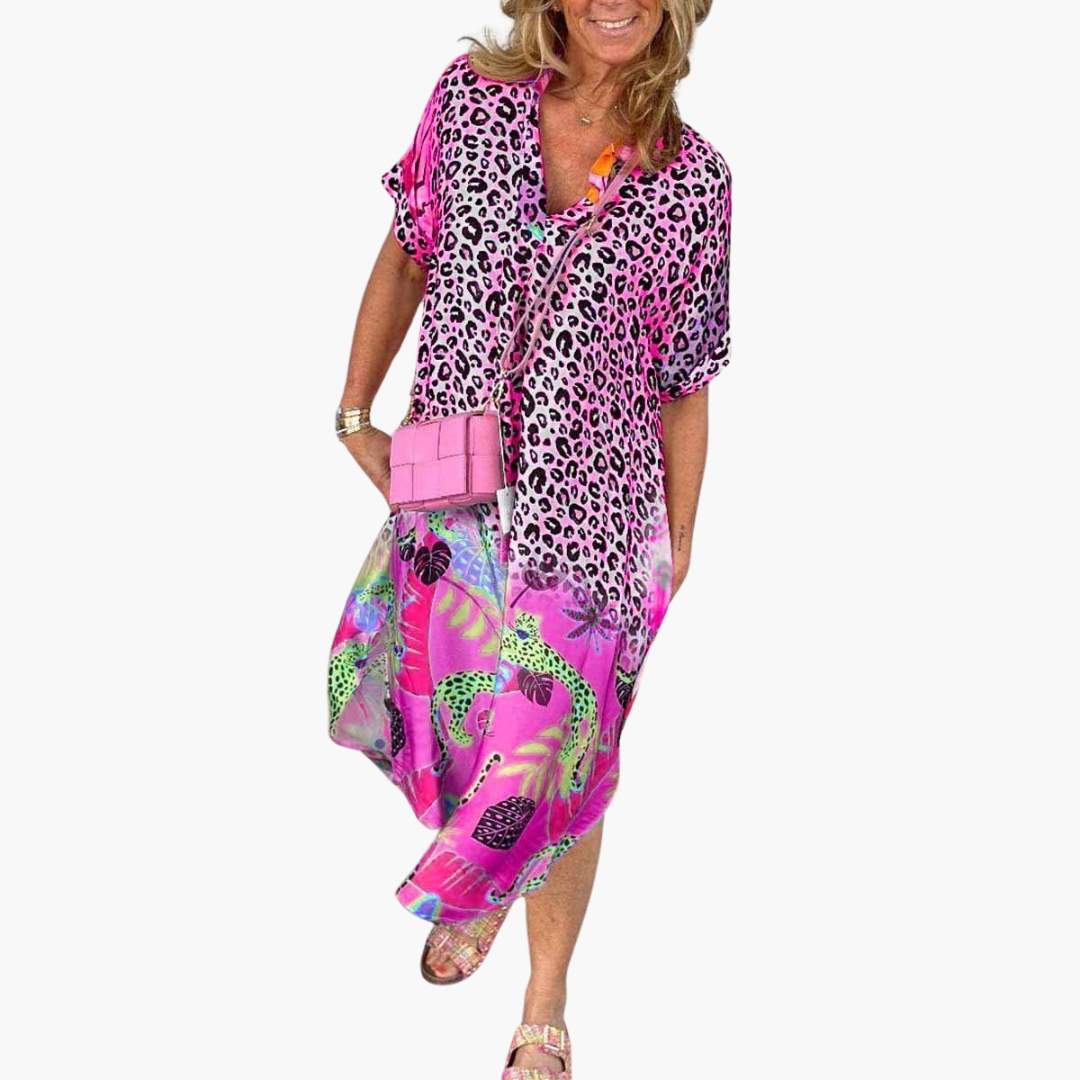 Boho Midikleid für Damen – Luftig, Bunt & Perfekt für Sommer