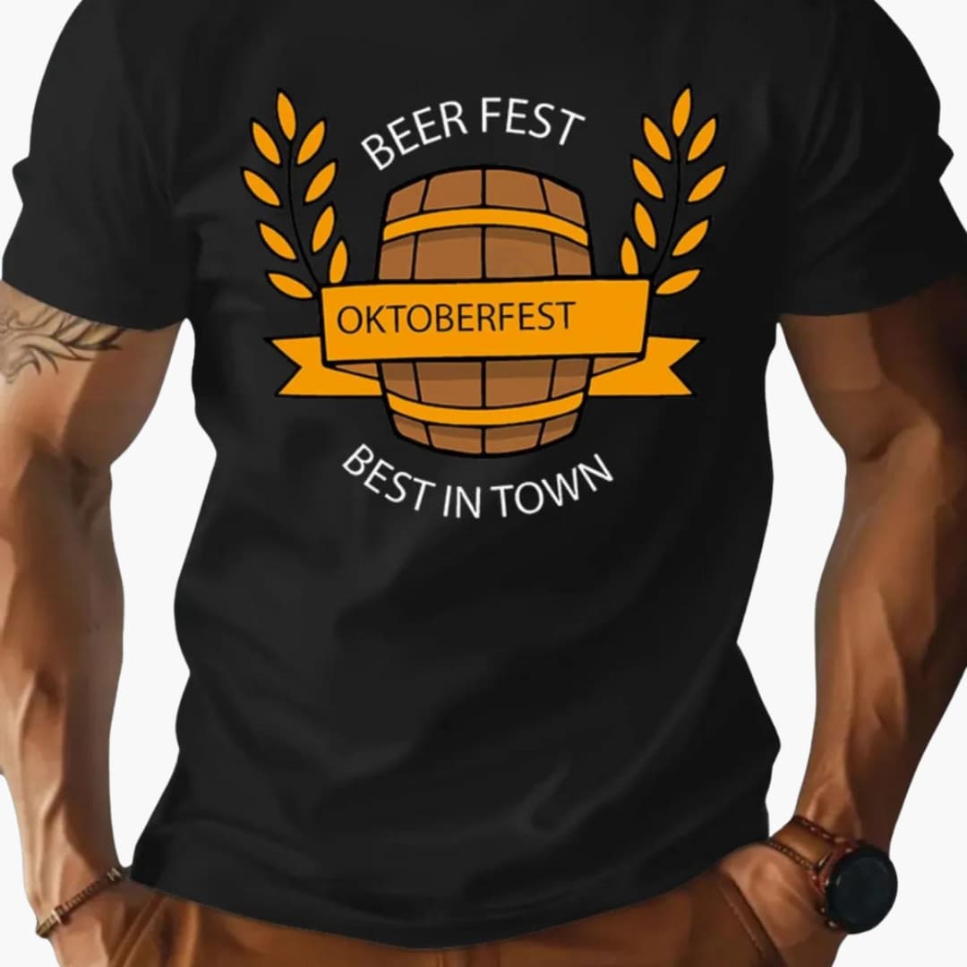 Bedrucktes T-Shirt für Herren - Oktoberfest 2025