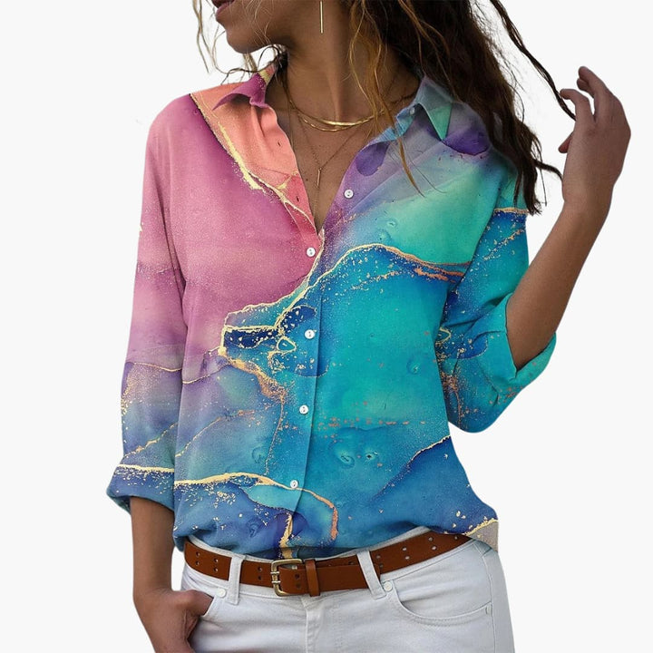 Sommer Top für Damen mit Blumenprint - Lässig & Modern