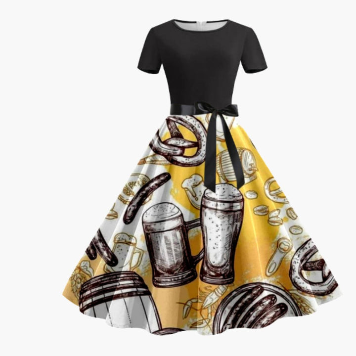 Festliches Dirndl kleid für Damen - Oktoberfest 2025