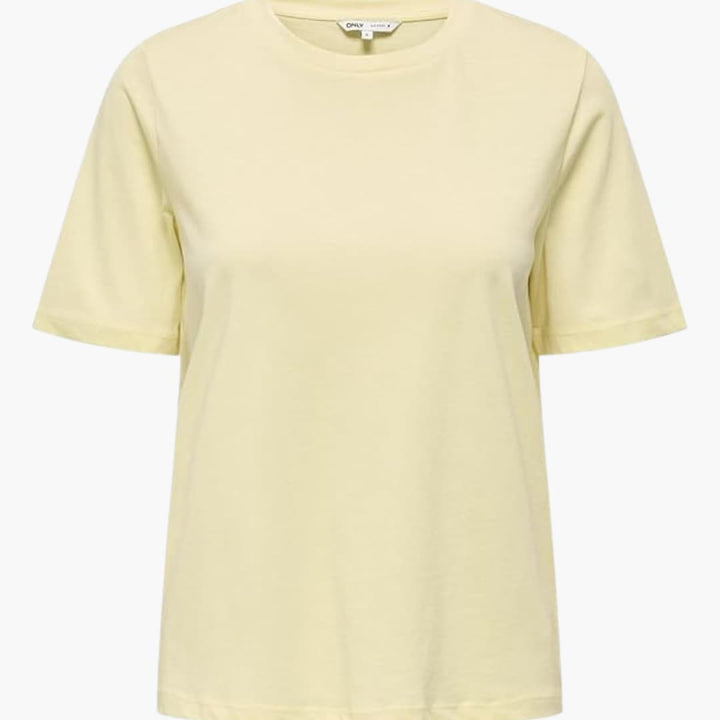 Damen T-Shirt mit Rundhalsausschnitt und kurzen Ärmeln