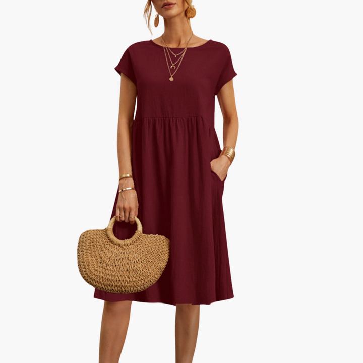 Lässiges Sommerkleid für Damen mit Taschen – Bequem & Stylisch