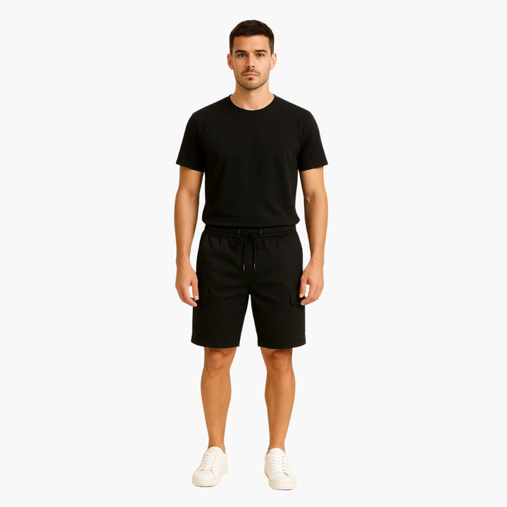 Herren Cargo Shorts mit Kordelzug und Seitentaschen