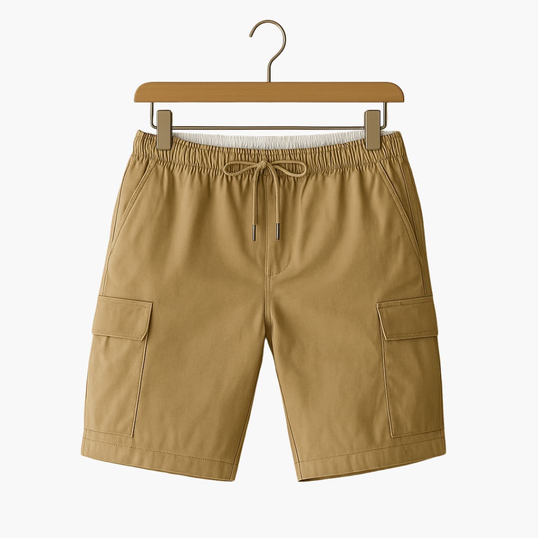 Herren Cargo Shorts mit Kordelzug und Seitentaschen