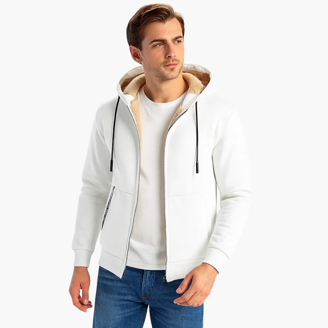 Weste für Herren mit Isolierung Hohem Kragen und Reißverschluss