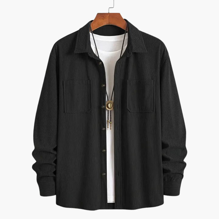 Herren Cordjacke mit Knopfverschluss