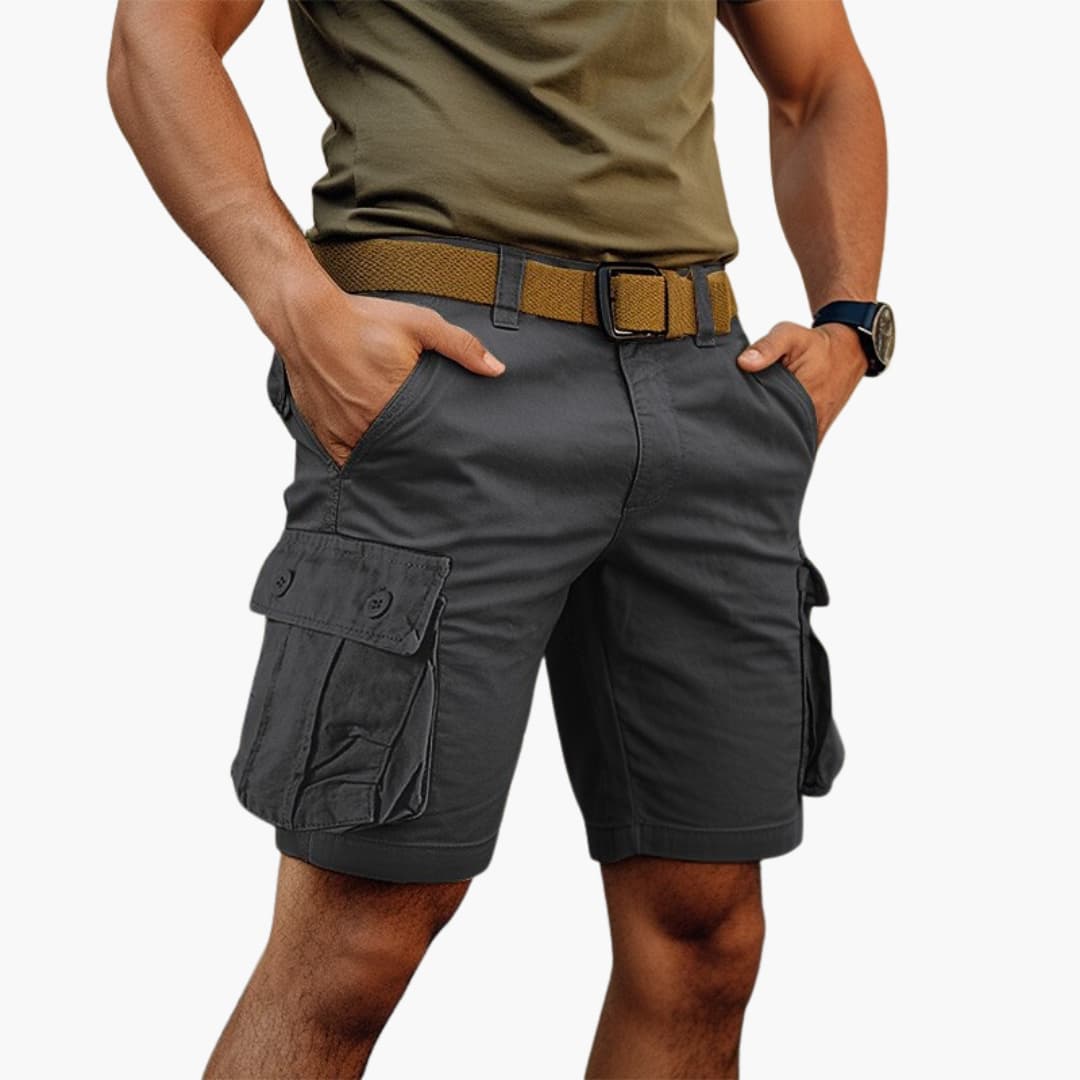 Herren Cargo Shorts mit Reißverschluss und vielen Taschen