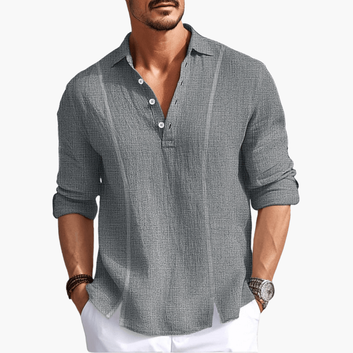 Bequemes Button-Up-Hemd für Männer - SchmiedeMode