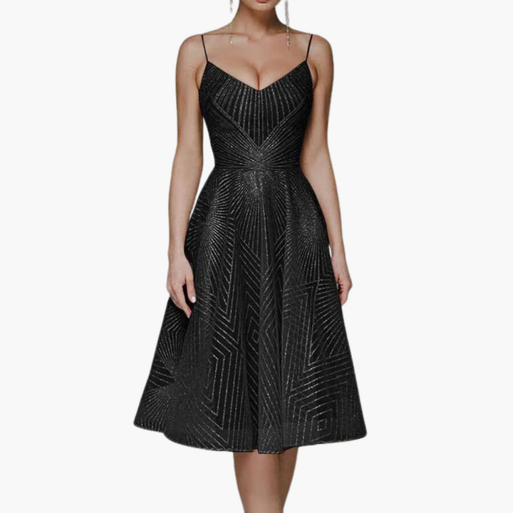 Elegantes Abendkleid für Damen mit Pailletten – Party Look