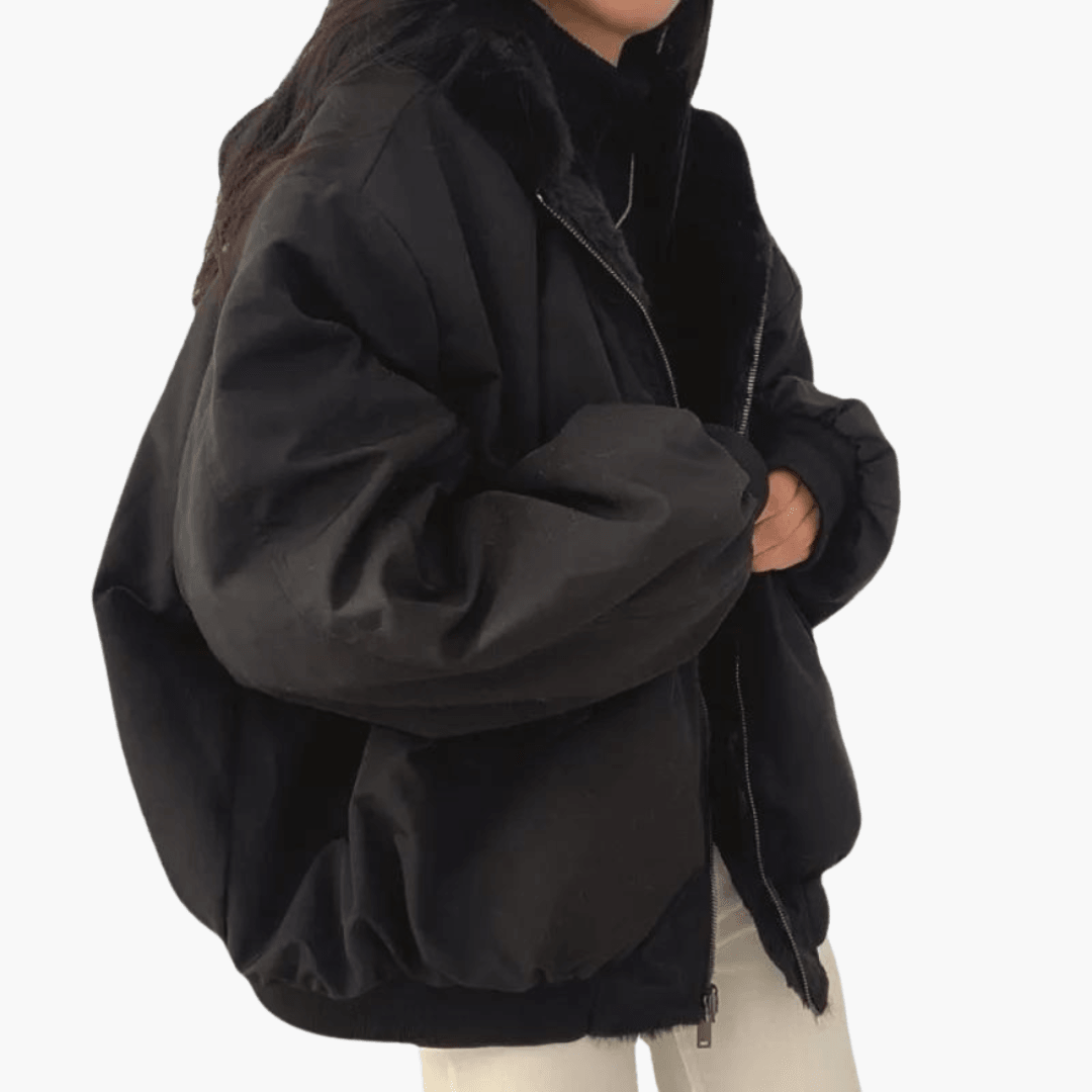 Stylischer Wintermantel mit Kapuze für Frauen - SchmiedeMode