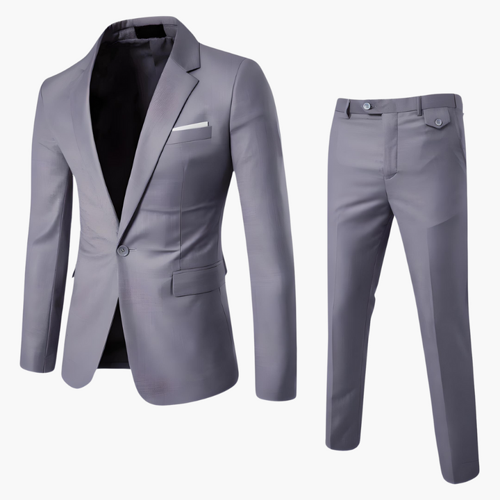 Slim Fit Anzug-Set für Herren mit Blazer und Hose