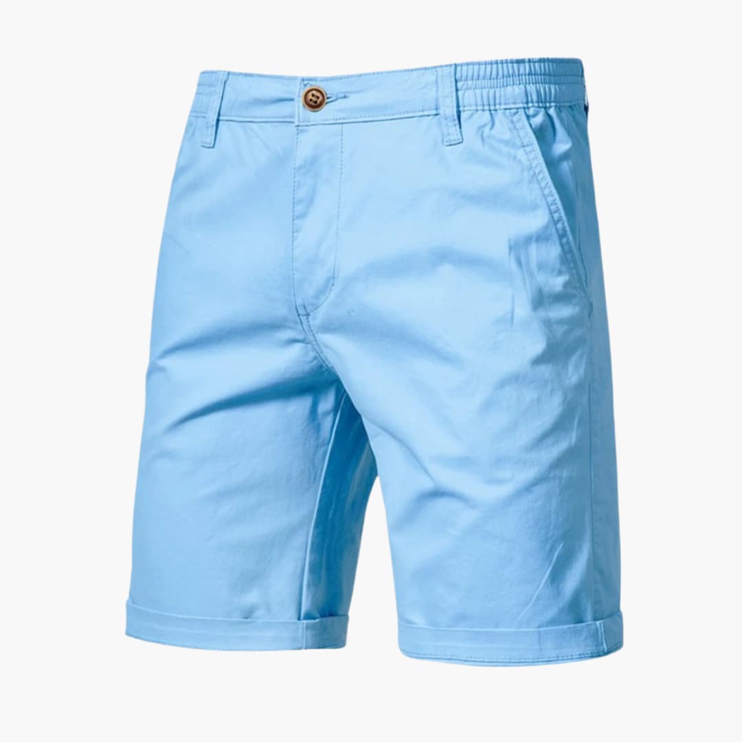 Herren Baumwollshorts mit Gummibund und Seitentaschen