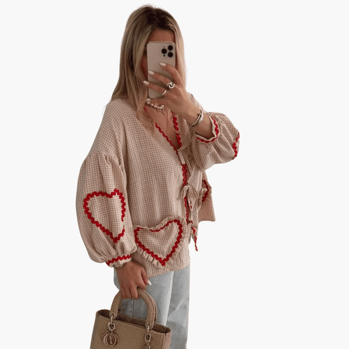 Stilvolles und schickes besticktes Top für Frauen - SchmiedeMode