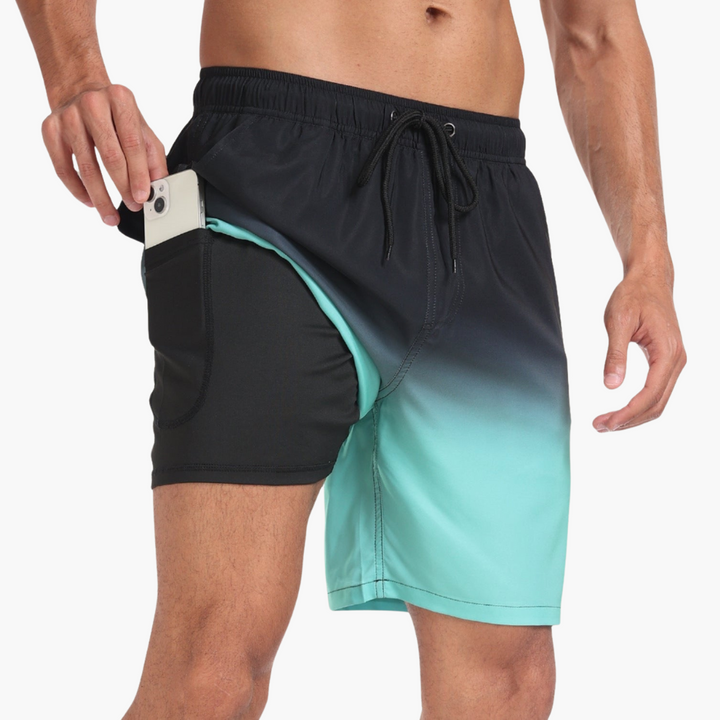Schnelltrocknende Shorts - Herren Stretch-Shorts mit Innenslip