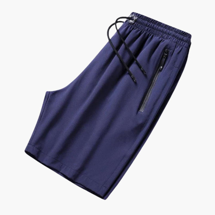 Herren Sommer Shorts mit Reißverschlusstaschen und Kordelzugbund