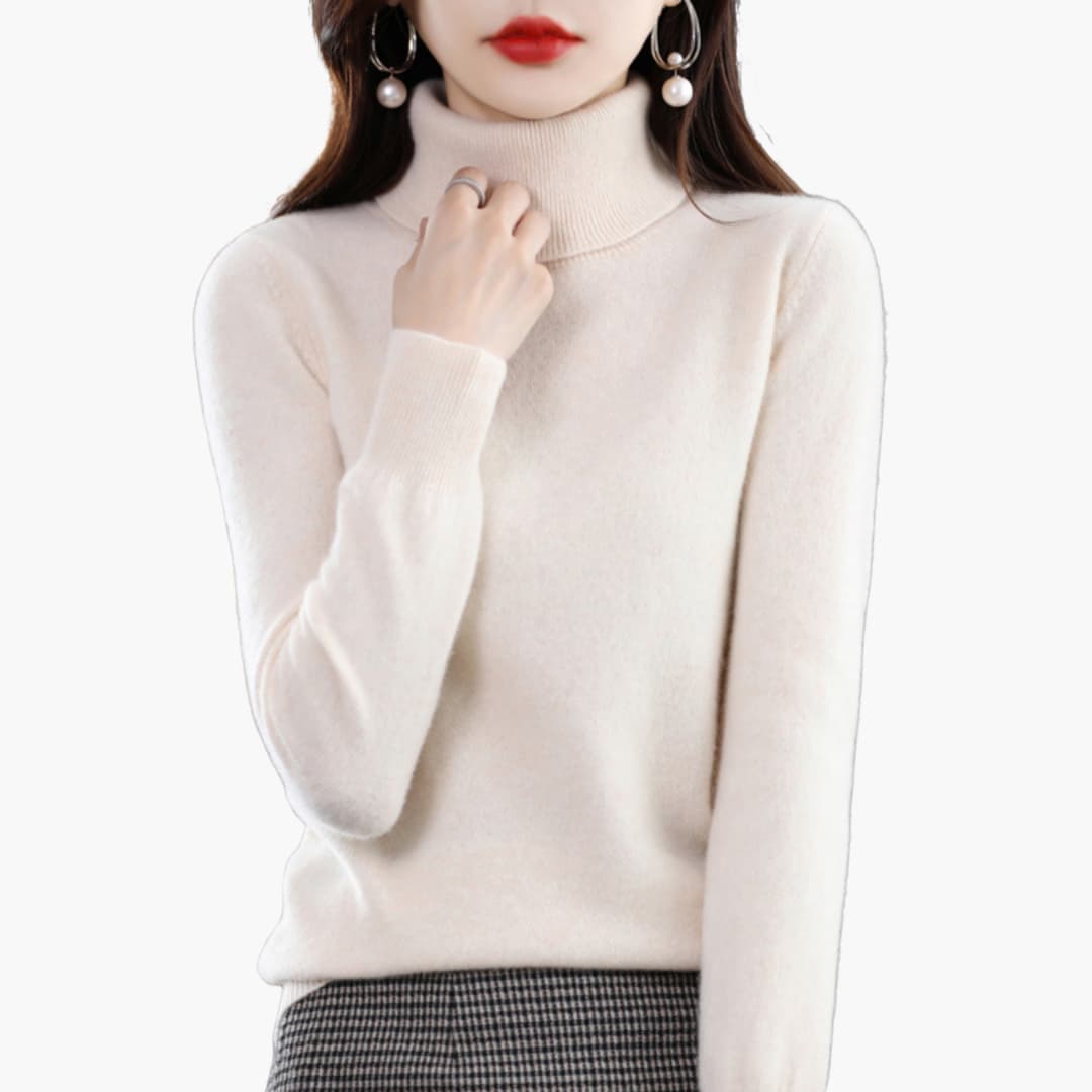 Rollkragen Strickpullover für Damen