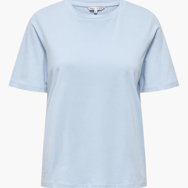 Damen T-Shirt mit Rundhalsausschnitt und kurzen Ärmeln