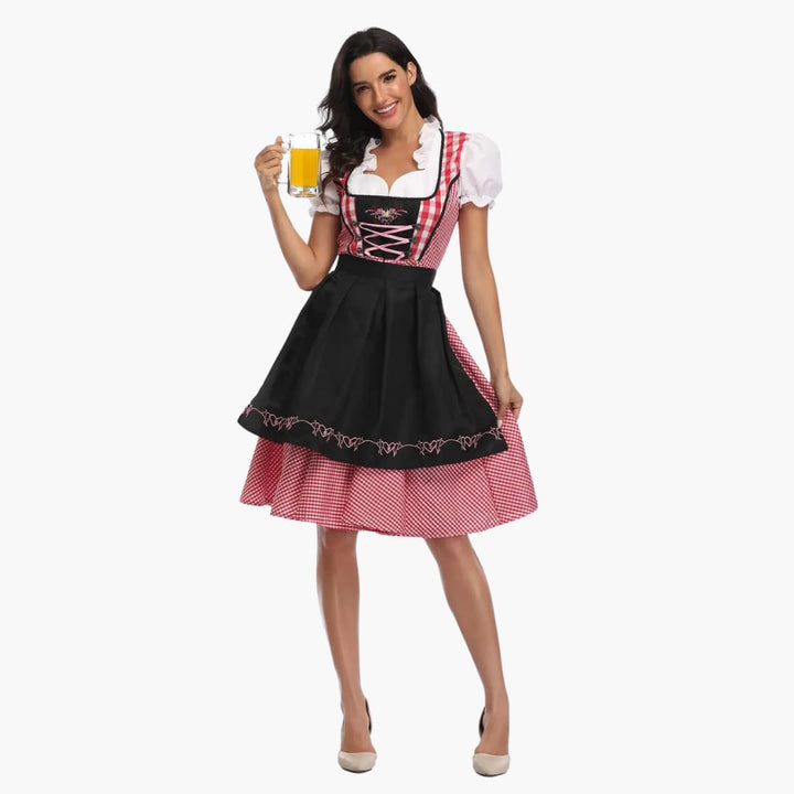 Dirndl kleid mit Schürze für Damen - Oktoberfest 2025