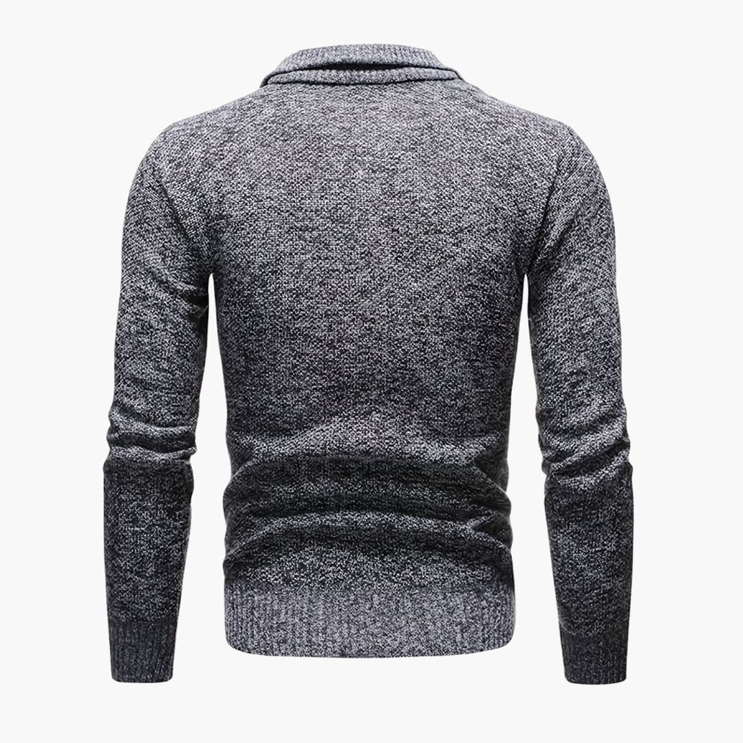 Herren Pullover mit halbem Reißverschluss