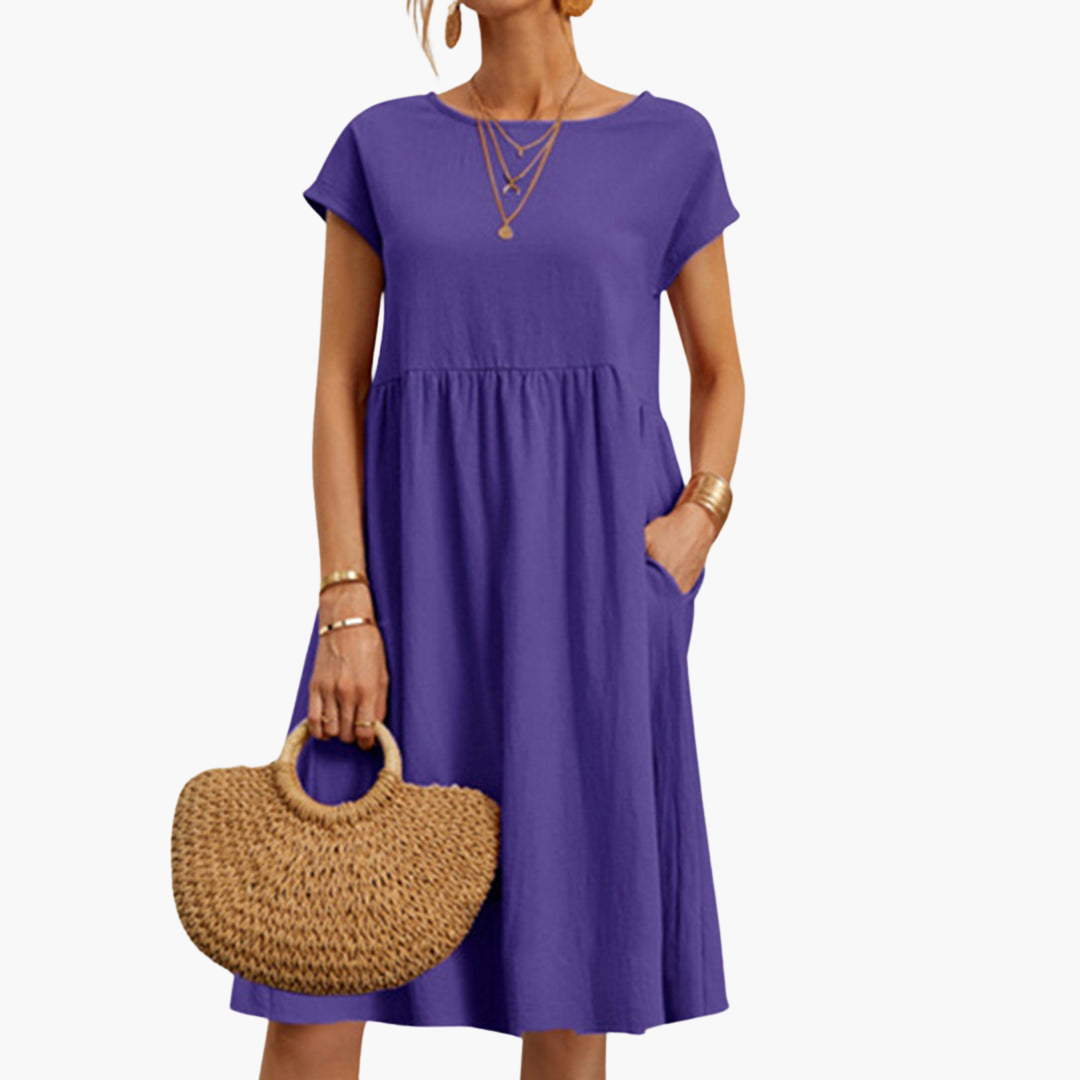 Lässiges Sommerkleid für Damen mit Taschen – Bequem & Stylisch