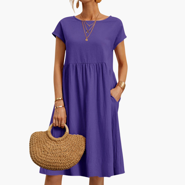 Lässiges Sommerkleid für Damen mit Taschen – Bequem & Stylisch