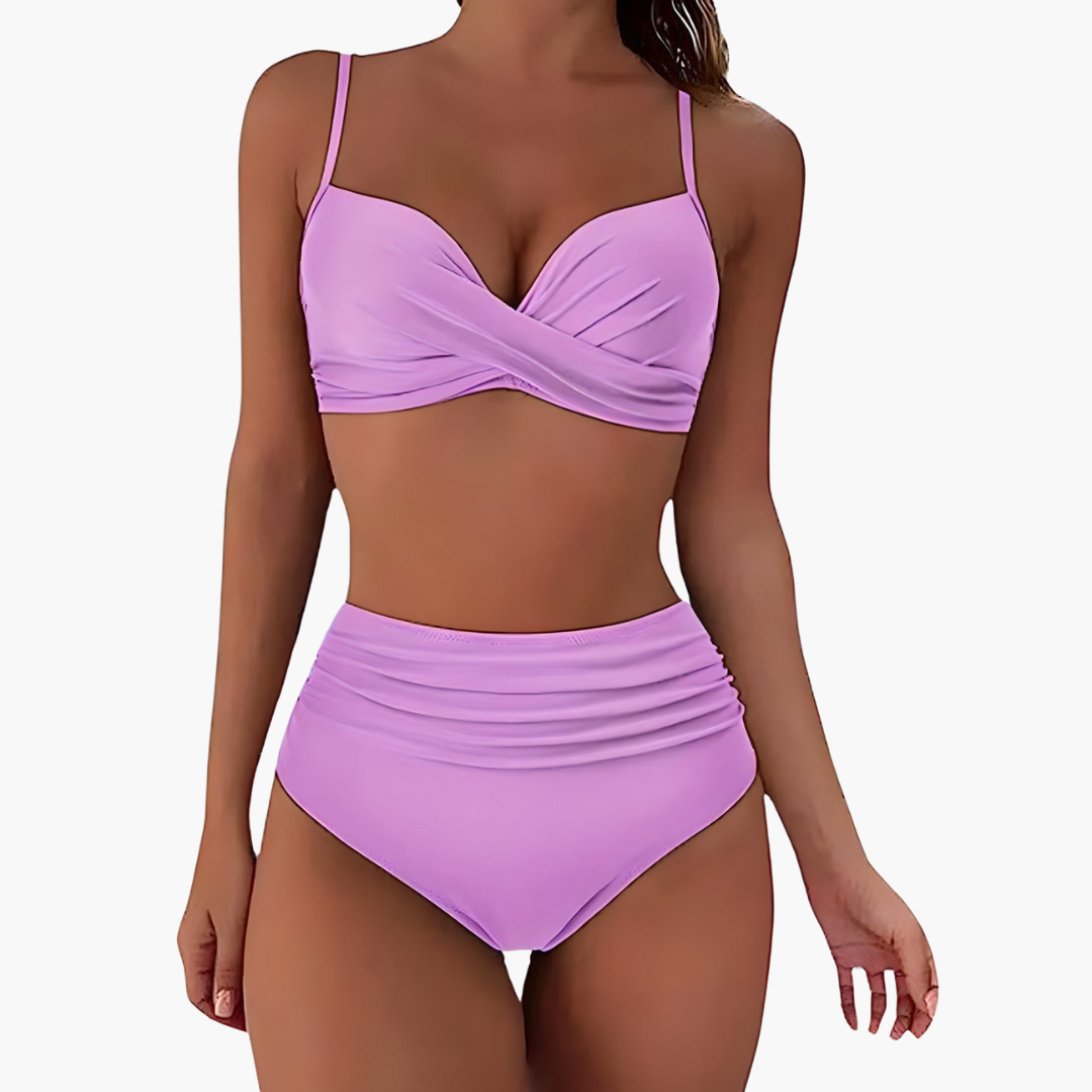 Bikini-Set für Damen - mit High Waist und verstellbaren Trägern