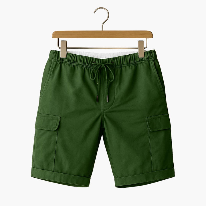 Herren Cargo Shorts mit Kordelzug und Seitentaschen