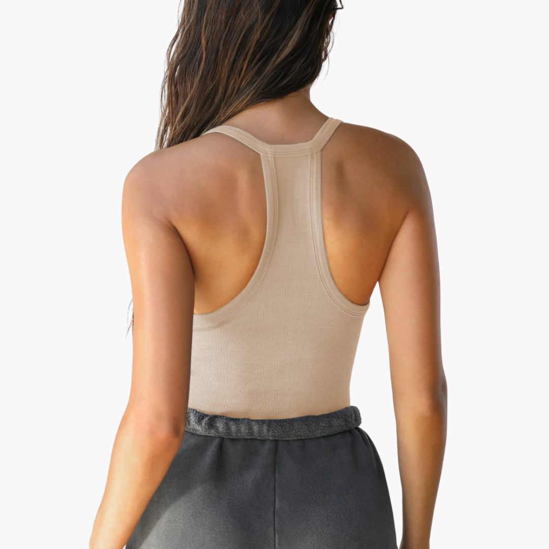 Ärmelloses Top für Damen - Blusentop mit V-Ausschnitt - SchmiedeMode