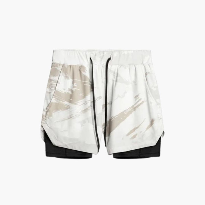 Herren Sportshorts mit Innenshorts und elastischem Bund