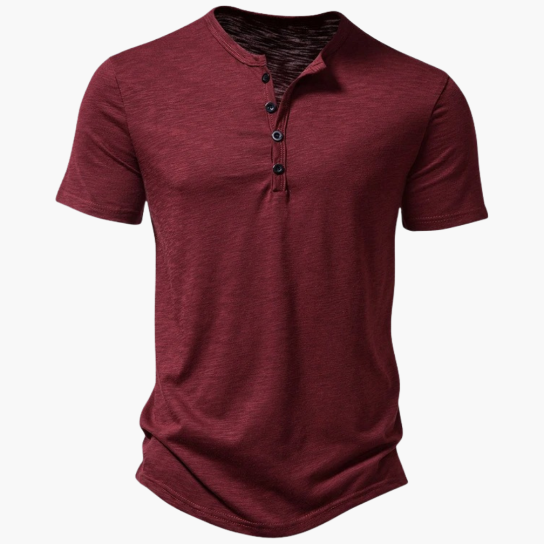 Bequemes Henley-Shirt für Herren – kurzärmelig & sommerlich