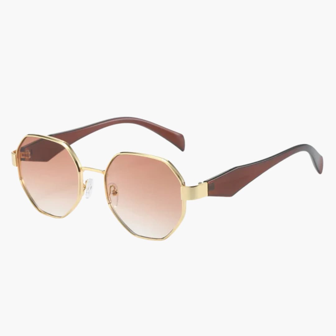 Damen Sonnenbrille mit runder Fassung und UV400 Schutz