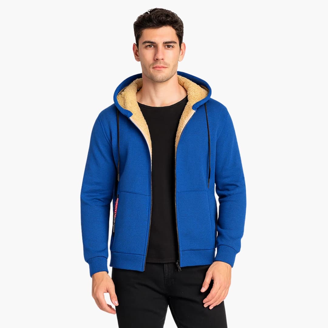 Weste für Herren mit Isolierung Hohem Kragen und Reißverschluss