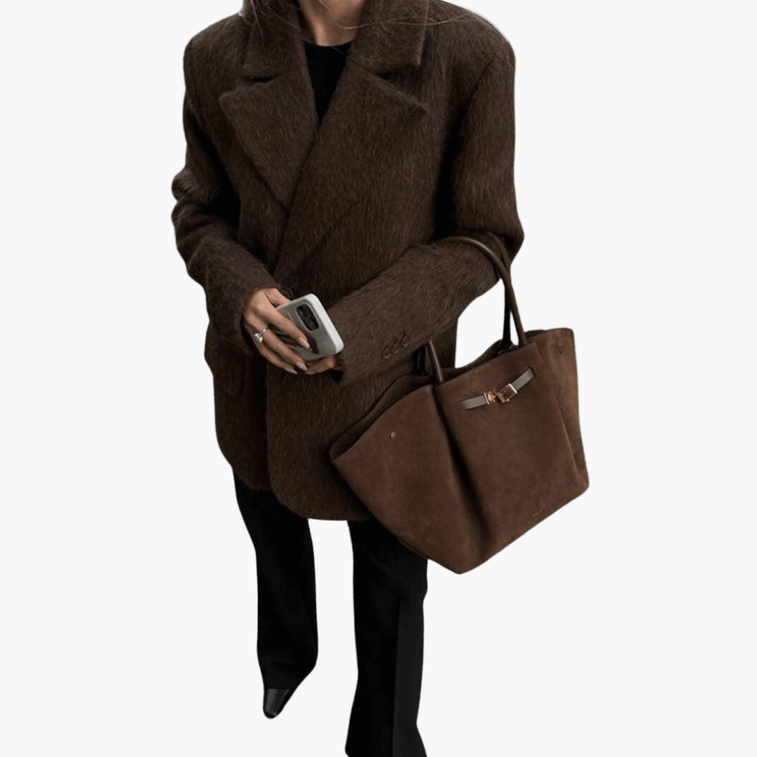 Stilvolle verstellbare Wildledertasche für Frauen - SchmiedeMode