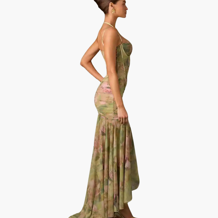 Plissiertes Wickelkleid mit Print - Damenmode für jeden Anlass