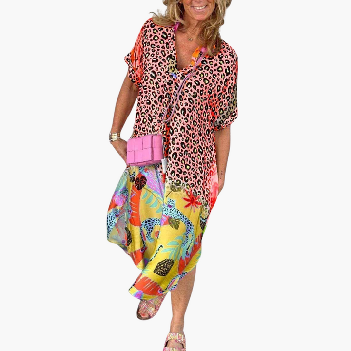 Boho Midikleid für Damen – Luftig, Bunt & Perfekt für Sommer