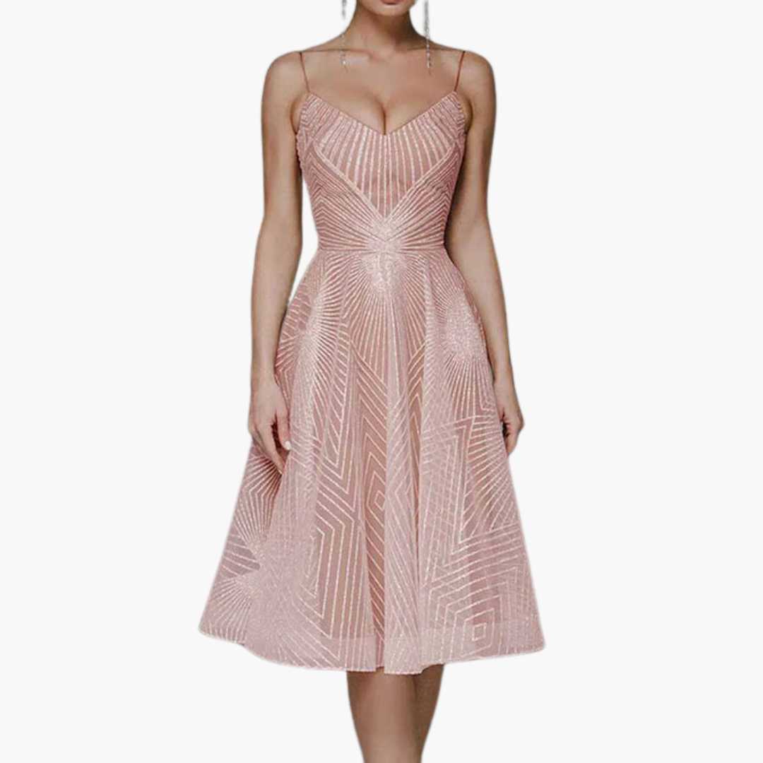 Elegantes Abendkleid für Damen mit Pailletten – Party Look