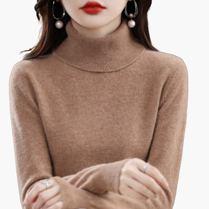 Rollkragen Strickpullover für Damen