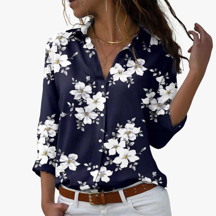 Sommer Top für Damen mit Blumenprint - Lässig & Modern