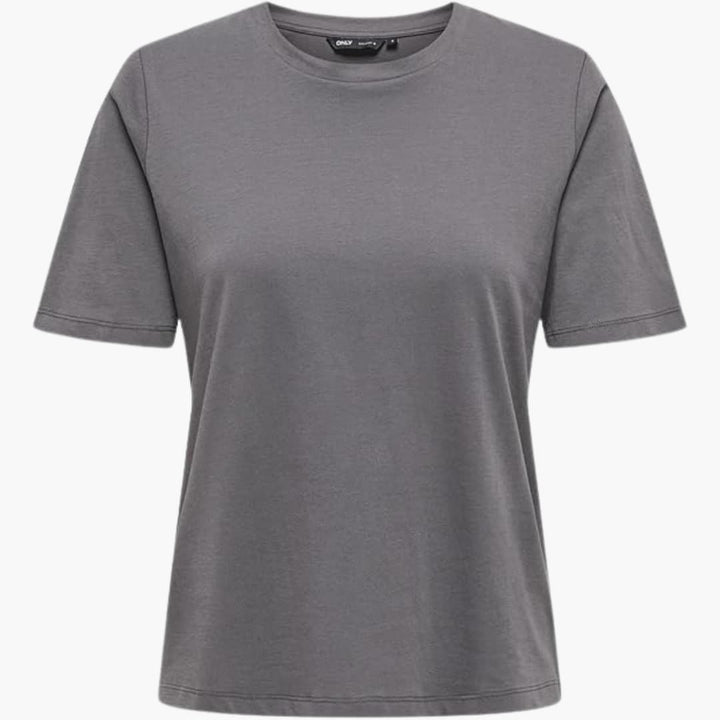 Damen T-Shirt mit Rundhalsausschnitt und kurzen Ärmeln