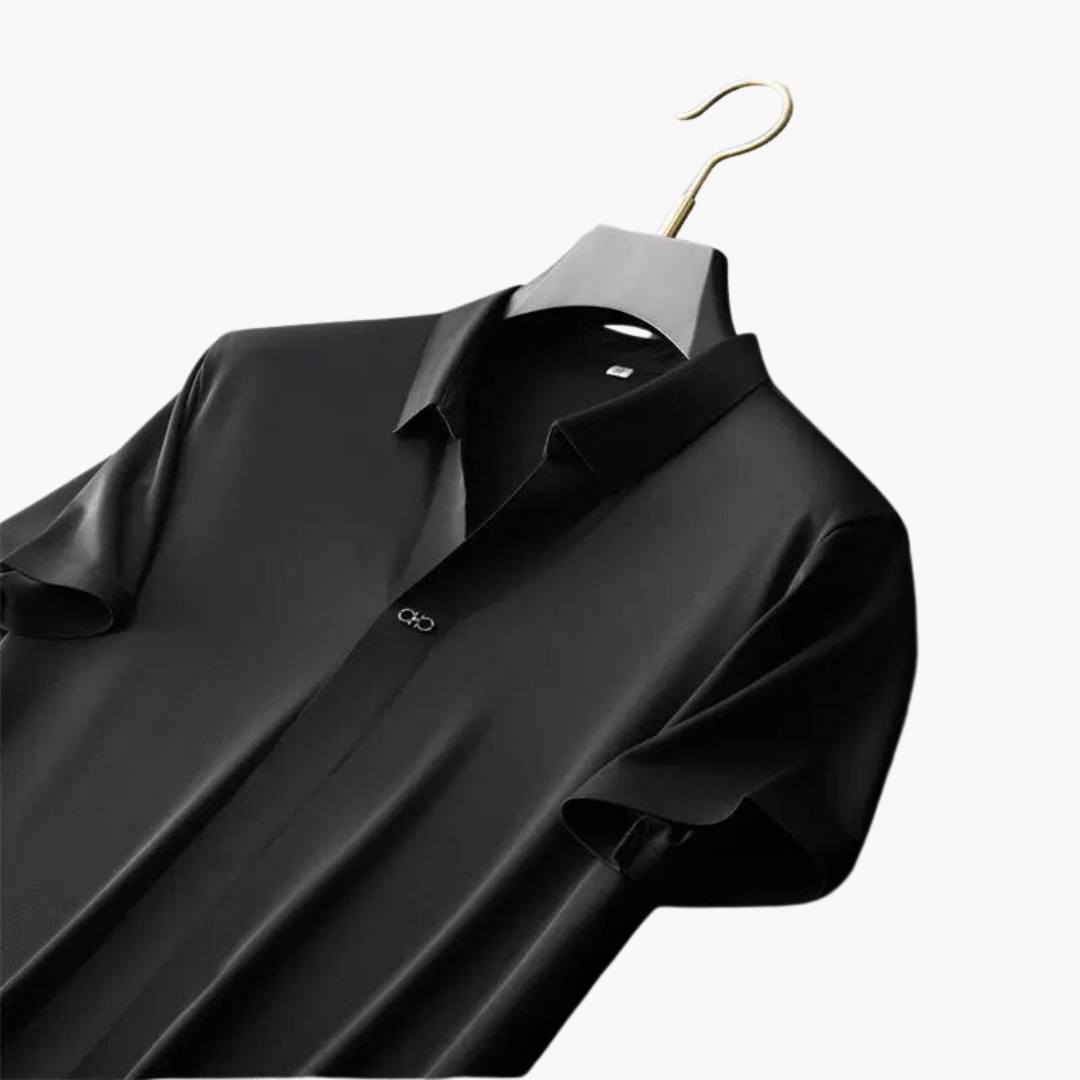 Zweiteiler Set für Herren – Kurzarmshirt mit Stoffhose