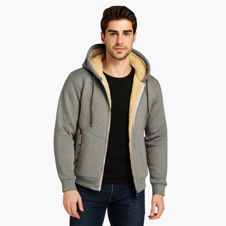 Weste für Herren mit Isolierung Hohem Kragen und Reißverschluss