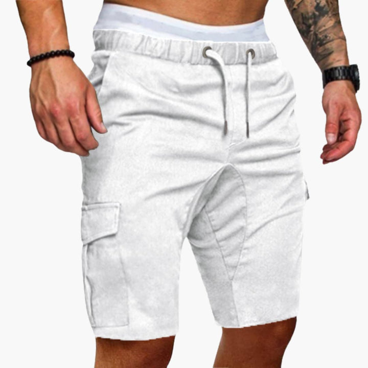 Herren Cargo Shorts mit Kordelzug und Seitentaschen