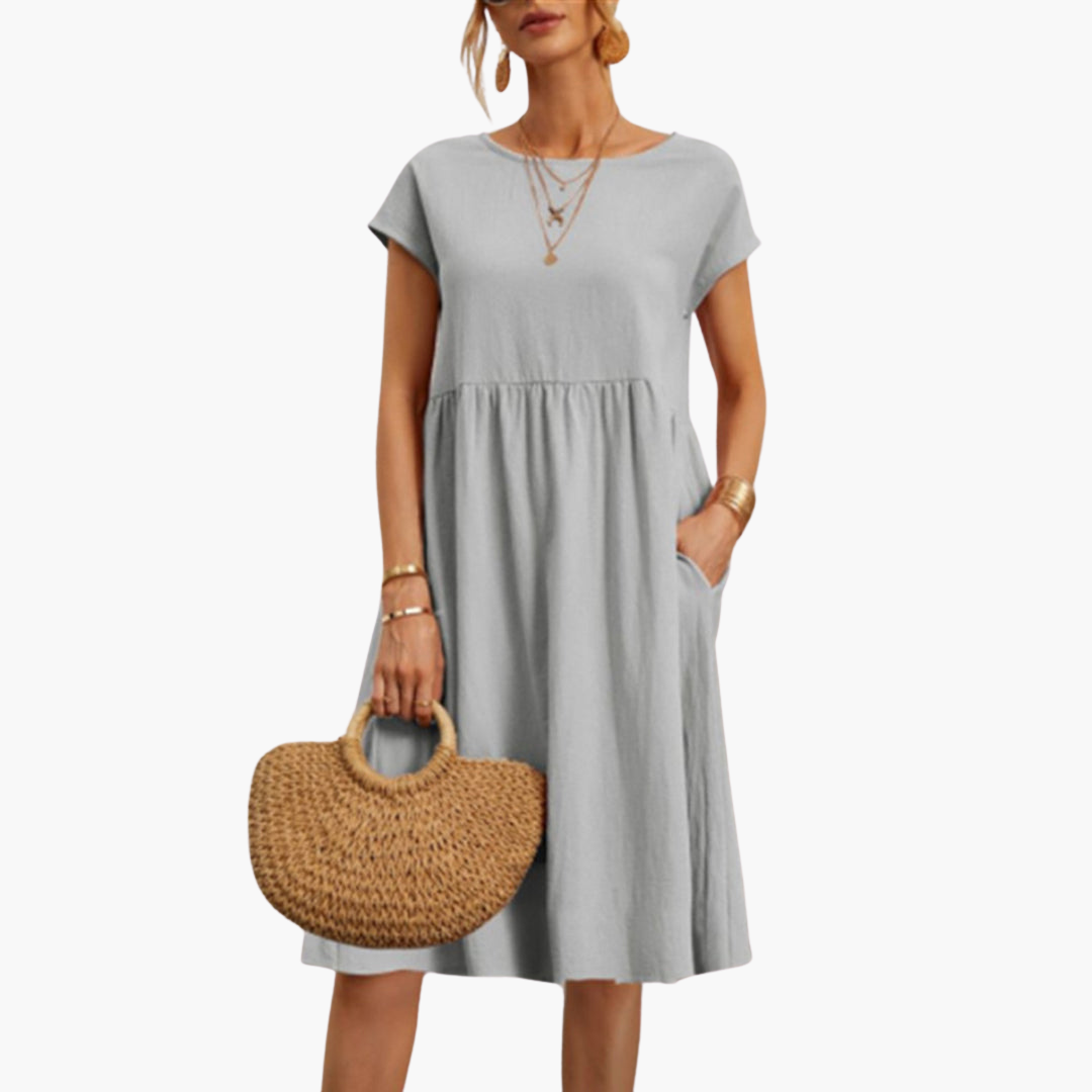 Lässiges Sommerkleid für Damen mit Taschen – Bequem & Stylisch