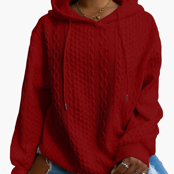 Frauen Hoodie mit Kapuze und langen Ärmeln