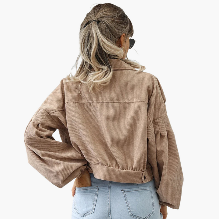 Damen Kurzjacke mit Knopfverschluss